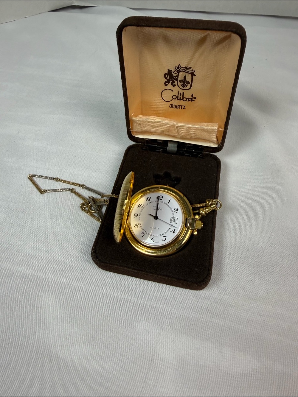 Colibri Of London Quartz Pocket Watch. Personalized AL Dec Ford 1982